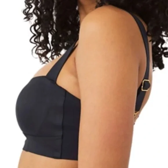 Free People | Black Naomi Longline Bra | Medium New with Tag - Picture 3 of 15